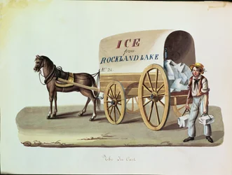 Wózek z lodem, ok. 1840 r